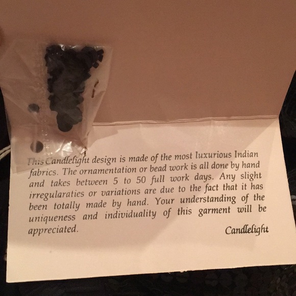 Vintage silk and sequin skirt. - Picture 3 of 5